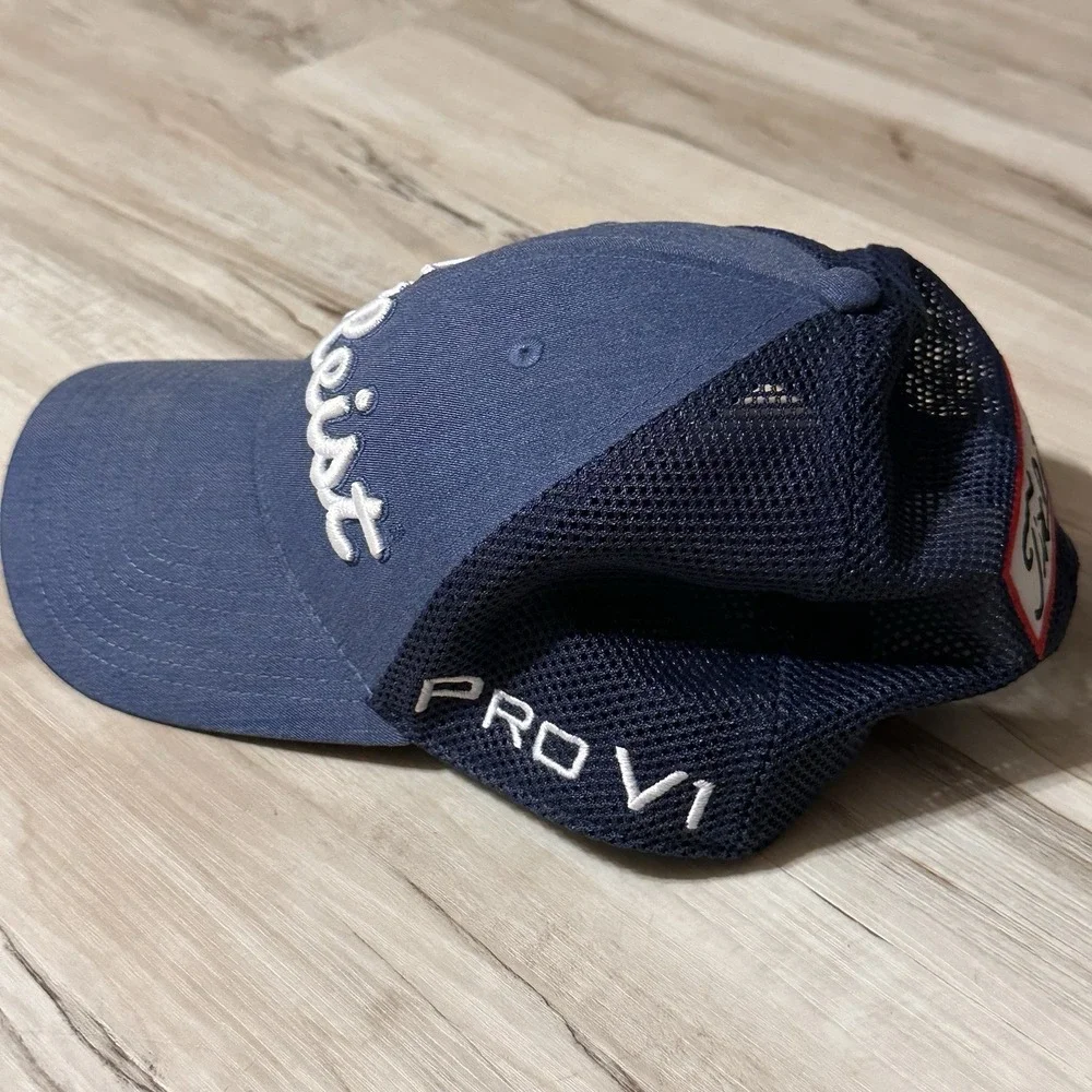 Titleist Golf‎ Tour PRO V1 Footjoy FJ Blue White Snapback Trucker Baseball Hat
